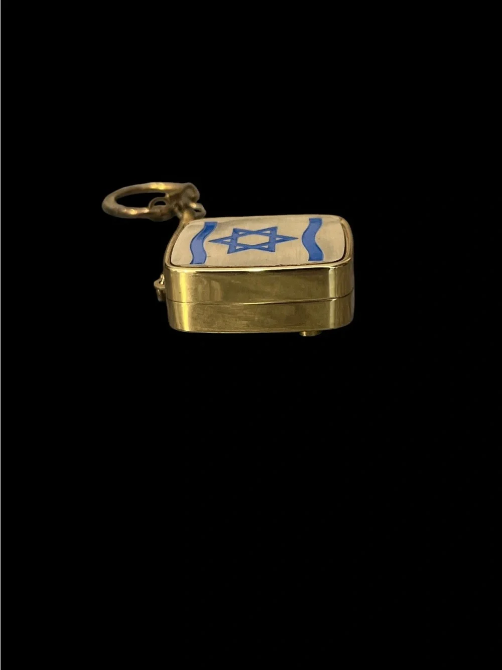Clover Sankyo Star of David Music Box Keychain Jewish Vintage Israel Collectible